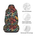 thumbnail image 4 of Wukai Snake And Flower Full Set Car Seat Covers with Soft Padding Universal Auto Front Seats Protector and Cushion Mat, 4 of 5