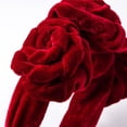 thumbnail image 4 of Rose Flower Headbands Vintage Hairband Elástico Hair Hoops Moda Accesorios para el cabello para mujeres niñas MFZFUKR CPB-DE-LYY944-2, 4 of 5