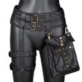thumbnail image 2 of serony Goth Rock Steampunk Punk Rivet Waist Leg Bag Hip Motorcycle Messenger Pack, 2 of 9