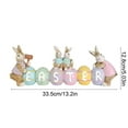 thumbnail image 3 of Decoración de conejo de Pascua, decoración para el hogar, regalos para la sala de estar, decoraciones de resina, decoraciones de jardín, 3 of 7
