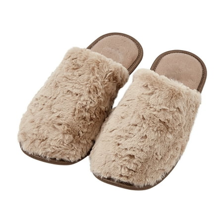 

BULUTE Women s Slip on Cozy House Slippers Memory Foam Slippers Scuff Outdoor Indoor Warm Plush Bedroom Shoes
