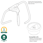 NutriMill Stainless Steel Dough Hook