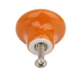 thumbnail image 5 of 5pcs Durable Round Ceramic Kitchen Cupboard Cabinet Drawer Door Knobs Pull Handles - Size S (Orange), 5 of 5