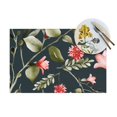 thumbnail image 4 of YFYANG Washable Heat-Resistant Placemats, 70% PVC/30% Polyester, Vintage Bohemian Floral Kitchen Table Mat, 12" x 18" 1 Pcs, 4 of 6