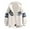 White, variant on Zip Up Fleece Jacket For Men Casual Fashion Loose Fit Long Sleeved Hooded Coats Cozy Soft Outdoor Shirts Shacket With Pockets Blue L