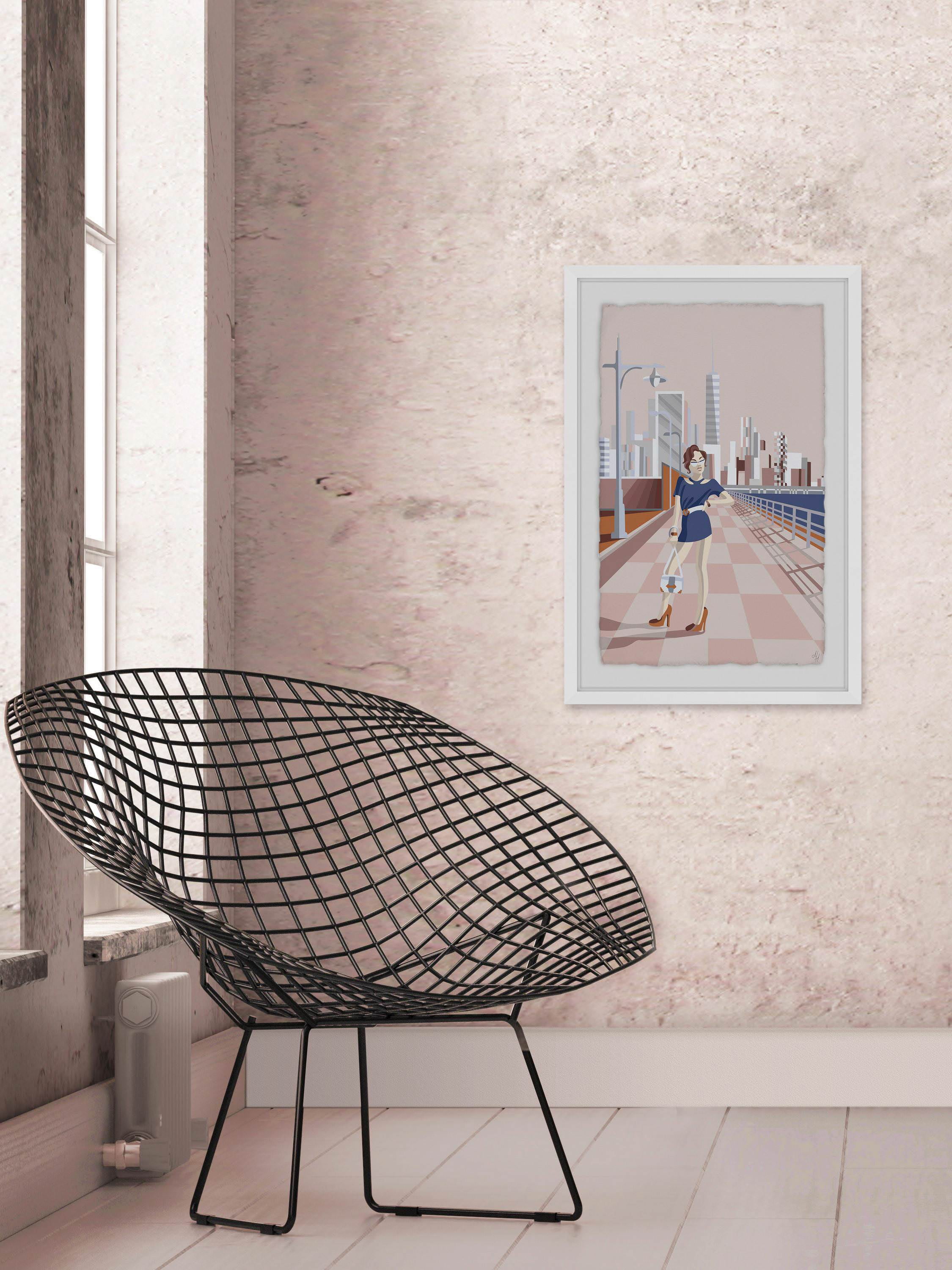 Urban Fashion Framed Painting Print