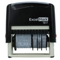 thumbnail image 5 of ExcelMark 12 Phrase Self-Inking Date Stamp - 2" x 1/4" Impression - Black Ink (7817), 5 of 8