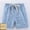 Light blue, variant on Girls Volleyball Shorts Pull on Blue Shorts Elastic Waist Toddler Girl Clothes 2-3 Years