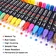 thumbnail image 3 of Rotuladores de Pintura, 20 Colores, Juego de Rotuladores de Pintura Impermeables una Base de Aceite, Nunca Se Desvanecen, Secado RáPido y Permanente, 3 of 5