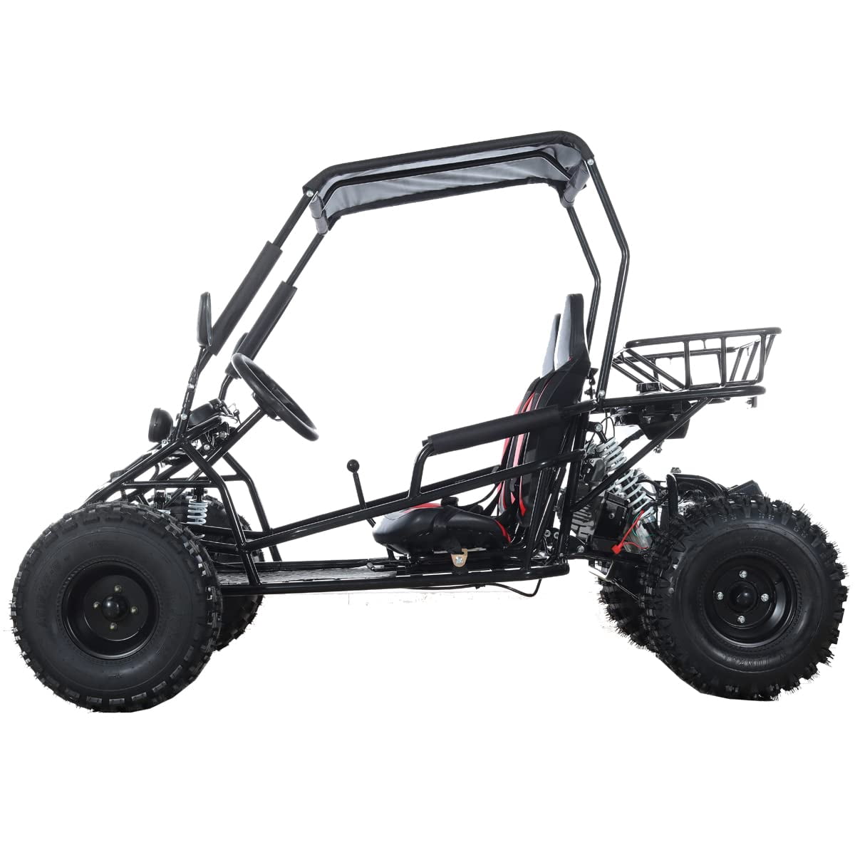 X-Pro Brand New Rover 150 Go Kart with 3-Speed Semi-Automatic Transmission w/Reverse, Big 19"/18" Wheels!