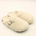 thumbnail image 4 of Women's Platform Clogs Sherpa Cover Mules Cork Footbed Winter Potato Shoes, 4 of 4