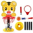 thumbnail image 1 of 1 Ensemble de Jouets Support de Basketball Réglable avec Filets de Base Panier Stable Stimuler le Potentiel Sportif Gonfleur Petit Singe Jouets de Basketball Jouets d'Intérieur, 1 of 10