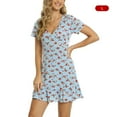 thumbnail image 4 of Vestido de verano Minnieouse Estampado de flores Caqui L, 4 of 6