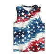 thumbnail image 4 of Red White and Blue Tank Tops for Women Women Fourth of July Tank Memorial Day Tank Women 4th of July Womens Top Women's Casual Independence Day Sleeveless Round Neck Tops, 4 of 4