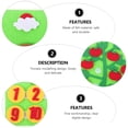 thumbnail image 2 of Teaching Felt Board for Toddlers Children Math Toy Vegetables Number Math Toy, 2 of 9