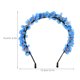 thumbnail image 2 of KAKOWELY Diadema de flores para mujer, elegante diadema floral, diadema de boda con temática playera, 2 of 5