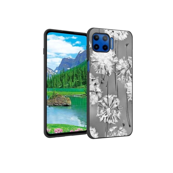 Dandelions-201 Phone Case, Degined for Moto One 5G Case Men Women, Flexible Silicone Shockproof Case for Moto One 5G
