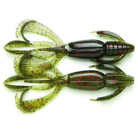 UPC: 4560262586361 | Keitech CF36208 Crazy Flapper Watermelon Red Flake 3.6 Twin