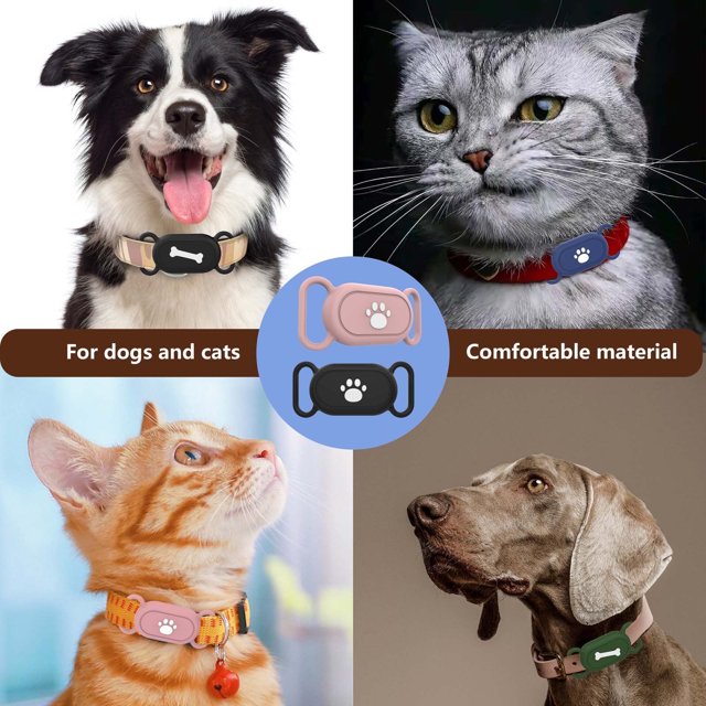 Jacenvly 2024 Nuevos suministros para mascotas Liquidación Funda protectora de silicona Dispositivo localizador de pérdida y perro mascota impermeable C