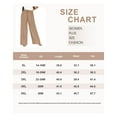 thumbnail image 6 of TIYOMI Wide Leg Pants for Women Plus Size 4X Khaki Elastic High Waisted Pants Drawstring Casual Pants Summer Lounge Pants With Pockets 4XL 26W, 6 of 6