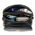 thumbnail image 4 of Moda mujer PU cuero Shell bolso cruzado Casual múltiples capas bolsos de hombro, 4 of 9
