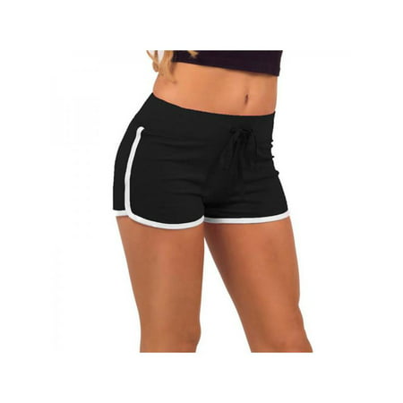 Women Sports Gym Workout Yoga Waistband Skinny Shorts