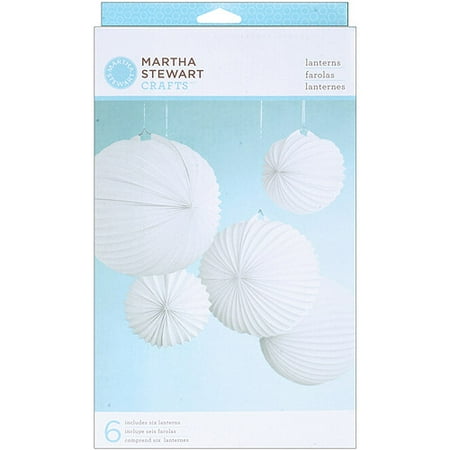 Martha Stewart Paper Lanterns, 6/pkg