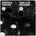 thumbnail image 6 of PABUBE Outdoor Doormat ,Durable Interlocking Welcome Mat, Dirt Trapper Rubber Mat and Non-Slip Low Pile Doormat for Entry Rug,Black, 17" x 30", 6 of 11
