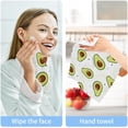 thumbnail image 7 of Kawaii Avocado Washcloth 12x12in Set, 6 Pack Absorbent Cotton Towel Square Kitchen Dishes Towels, Soft Cleaning Face Hand Towel Fast Drying, 7 of 7