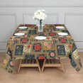 thumbnail image 3 of Pioneer Flower Floral Print Pattern Square Tablecloth, Waterproof Wipeable Spillproof Washable Table Cover for Home Kitchen Party Decor, 60"x60", 3 of 6