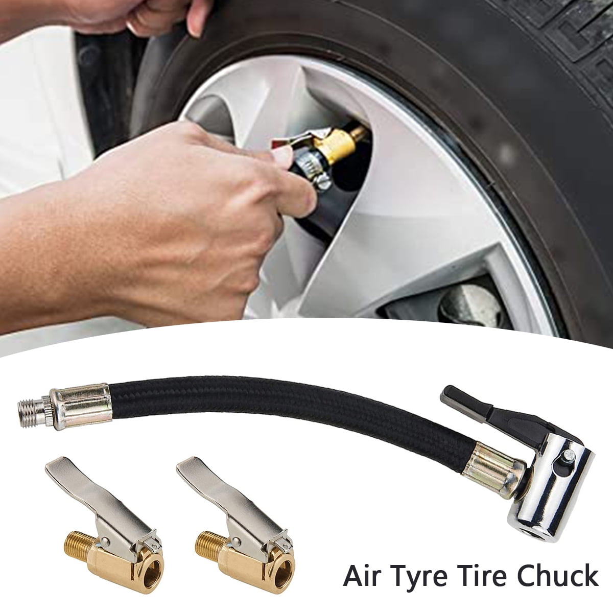 Yous Auto Tire Valve Extension Tube 5.9 Inch 300PSI Tyre Air Expansion