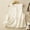 White, variant on DuoJiaJ Vest Outerwear for Women, Round Neck Ruffled Edge Loose Fit Brown XXL