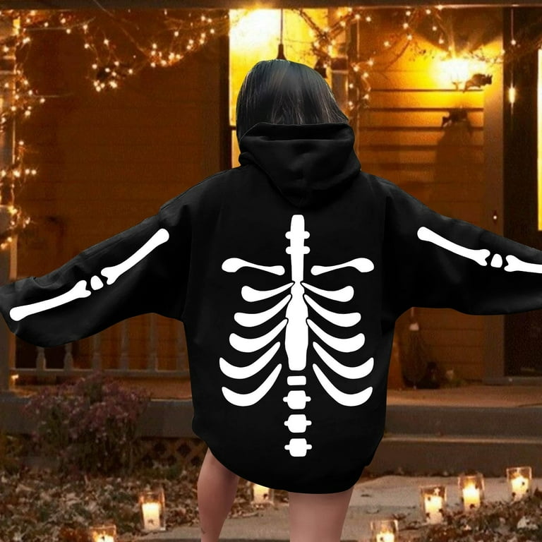 Oversized skeleton hoodie hotsell
