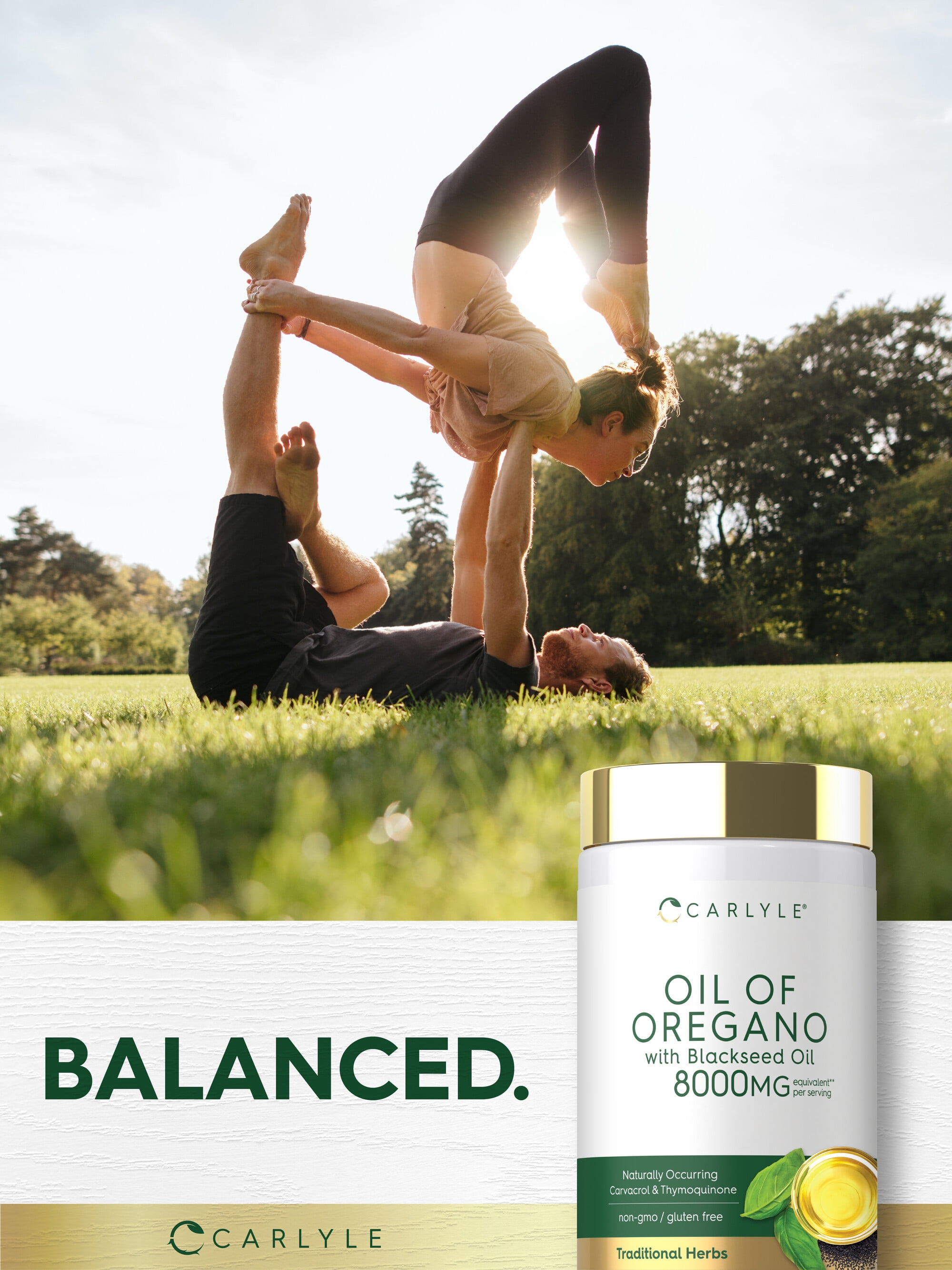 Oil of Oregano with Black Seed Oil | 8000mg | 300 Softgel Capsules | by Carlyle