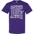 thumbnail image 3 of Inktastic Alzheimers Awareness Support Slogan T-Shirt, 3 of 5