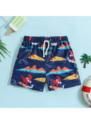  Cute Dinosaur Blue Boys Swim Trunks Baby Kids Swimwear Swim  Beach Shorts Board Shorts Beach Vacation,2T : Clothing, Shoes & Jewelry