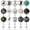 #4 multicolor, variant on SYNLIN Retractable Badge Reel Holder with Alligator Clip, Funny & Cute Decorative ID Name Tag Clips for Nurses, Doctors, Teachers, Office Workers (Multiple Designs)