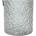 thumbnail image 5 of DecMode Black Glass Textured Candle Lantern, 5 of 8