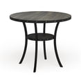 thumbnail image 4 of Roundhill Furniture Biony Dining Collection Espresso Wood Counter Height Nailhead Dining Table - Brown, 4 of 4