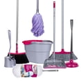 thumbnail image 1 of Kit de Limpieza Con Escobas Mop Recogedor Cubeta Bomba Cepillo Plumero 6-0-5184 - Reyner, 1 of 9