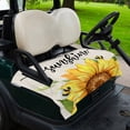 thumbnail image 2 of Golf Cart Seat Covers for 2 Seater,Sunflowers Microfiber Cart Seat Towel Blanket,Farmhouse Bees Vintage Sunshine Summer Absorbent Breathable Non Slip Bench Seats Protector for Golf Course 51"x31", 2 of 9