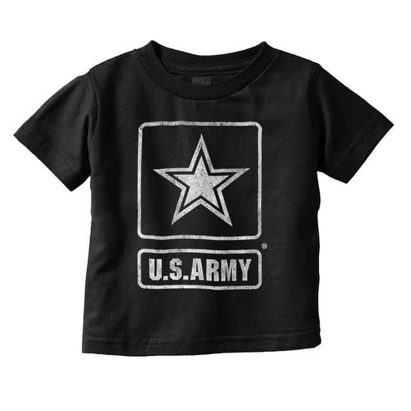 United States Army Military Star Logo Toddler Boy Girl T Shirt Infant Toddler Brisco Brands 12M