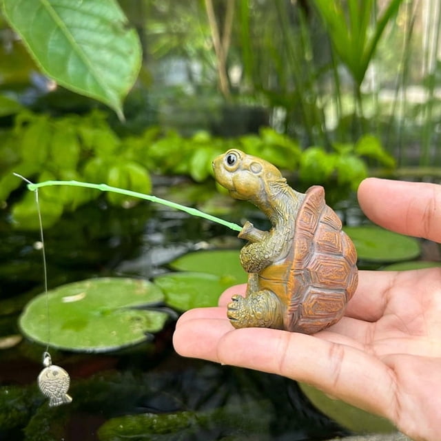 Statue de Pêcheur, Décor de Nain de Jardin, Ornement Extérieur, Construction en Résine, Détails Réalistes, Résistant aux Intempéries, Décoration de Patio et de Cour, Cadeau pour les Passionnés de Nature