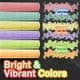 thumbnail image 4 of Tiza para aceras, diseños de cebra gorda, 160 unidades, 14 colores, 10 purpurinas y 10 neón, 4 of 7