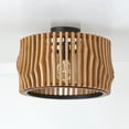 thumbnail image 6 of 1 Light Semi-Flush Mount In Bohemian Style-10.75 Inches Tall And 16 Inches Wide Capital Lighting 244632Wk, 6 of 7