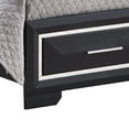 thumbnail image 3 of Contemporary Matte Black King Bed With Robust Wood Veneer Structure And Appeal, 3 of 3