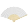 thumbnail image 3 of Soumake Chinese Style Blank Folding Hand Held Bamboo Paper Pocket Fan Diy Craft Gift Household, 3 of 4