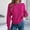Hot Pink, variant on Goodtrade8 Womens Sweaters and Cardigans Oversized Pullover Crew Neck Long Sleeve Casual Solid Color Sweater Tops