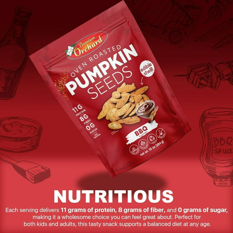 SuperSeedz Dry Roasted Pumpkin Seeds - Maple Sugar & Sea Salt, 4oz Bags (6-Pack)