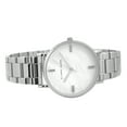 thumbnail image 4 of Alfred Sung Ladies Dress Silver White Mother of Pearl Dial Link Watch, 4 of 6
